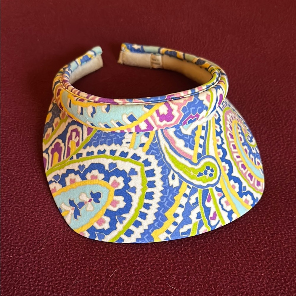Vera Bradley Capri Blue Visor Sun Hat